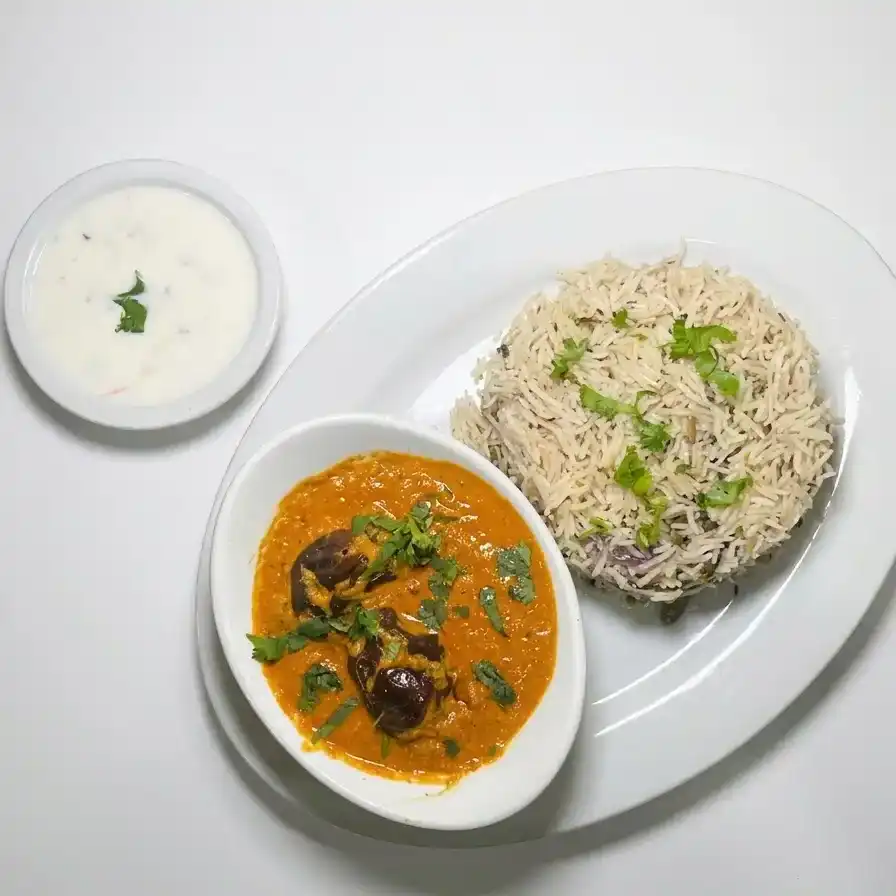 Bagara Rice - Gutti Vankaya at Konaseema Cuisine